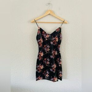 Urban Renewal Velvet Floral Mini Dress